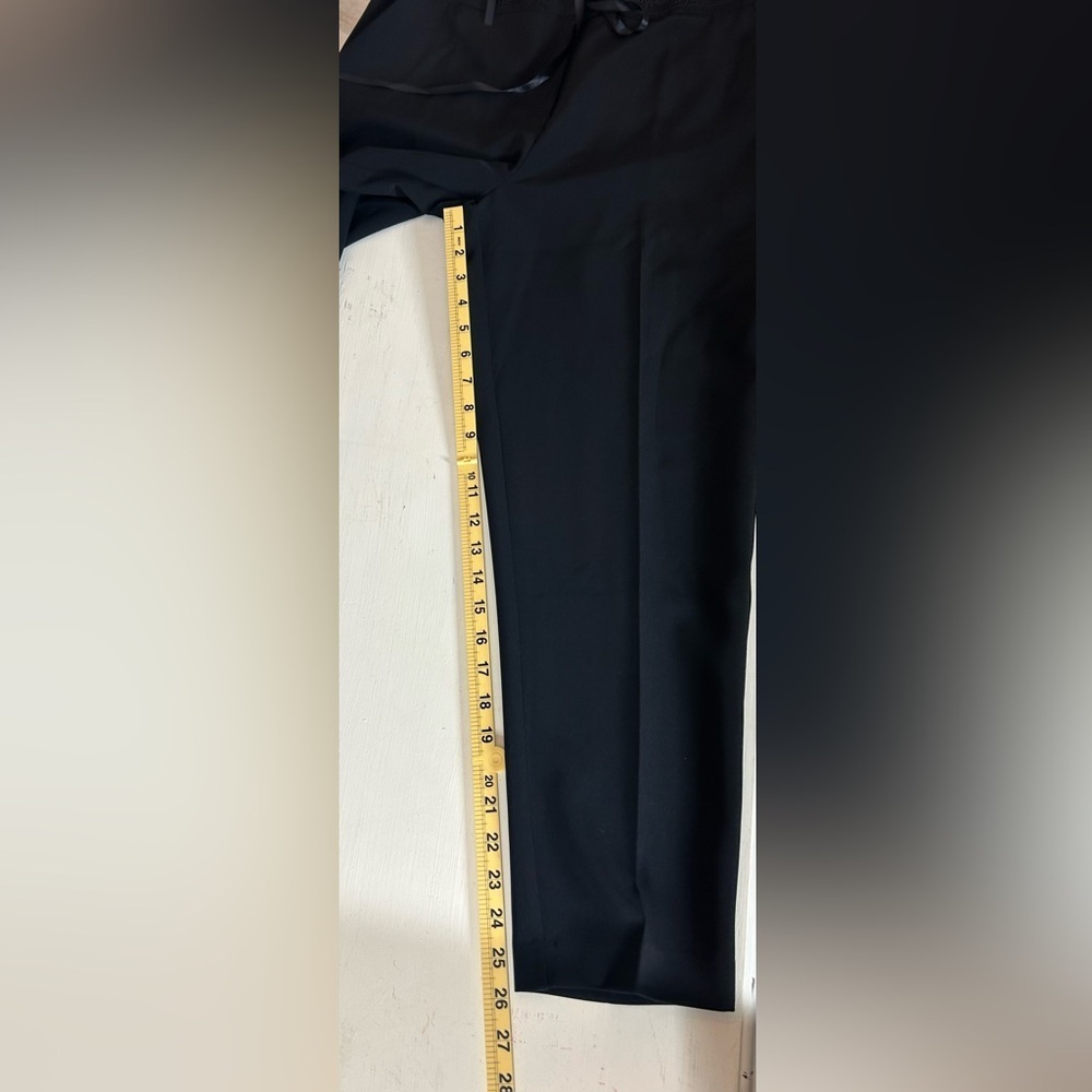 Molly Bracken Classic Black Tapered Trousers Size L Career Office Business - Picture 7 of 9